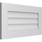 Ekena Millwork Vertical Surface Mount PVC Gable Vent: Non-Functional, w/ 3-1/2"W x 1"P Standard Frame, 30"W x 16"H GVPVE30X1601SN - alternate 2